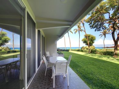 Outdoor dining area on porch